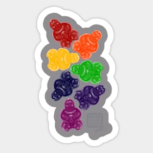 Fluffy Gummi Pride Sticker